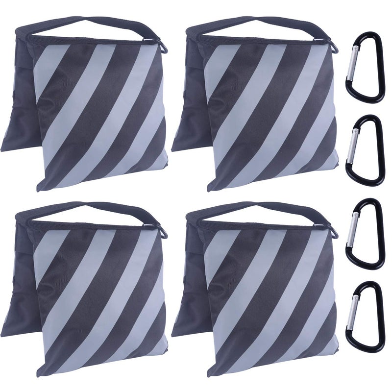 ABCCANOPY Photography Sandbag for Video Stand, Heavy Duty Weight Bags for Light Tripod, Camping Chair, 4 Packs (Grey) - Image 1
